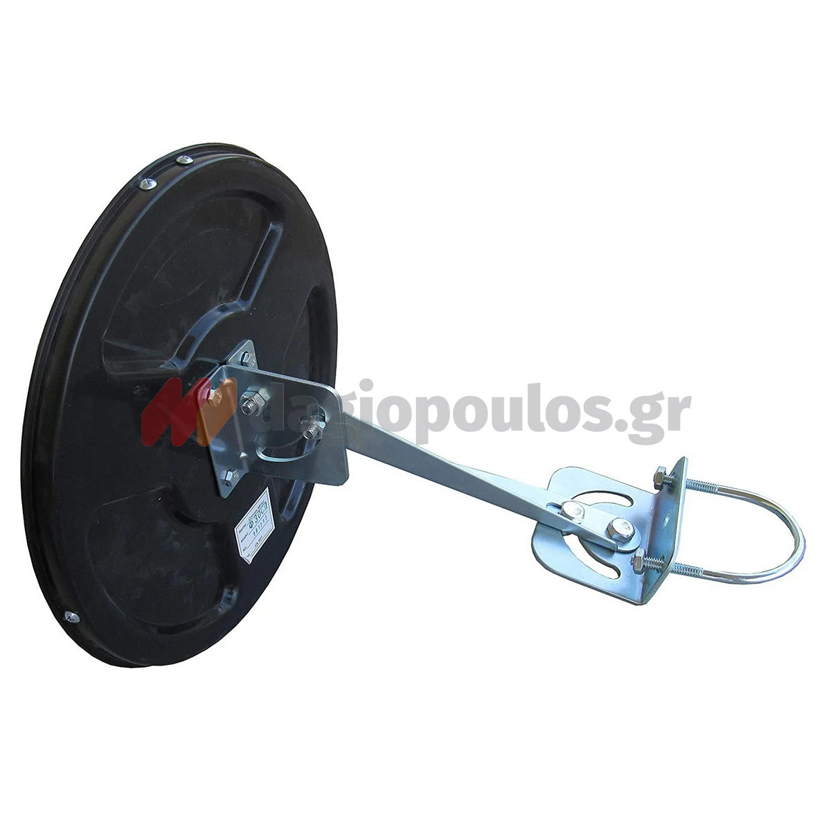 Καθρέφτης Ασφαλείας - Ελέγχου Πολυκαρβονικός Ενισχυμένος Εσωτερικών Χώρων 30cm Μαύρος