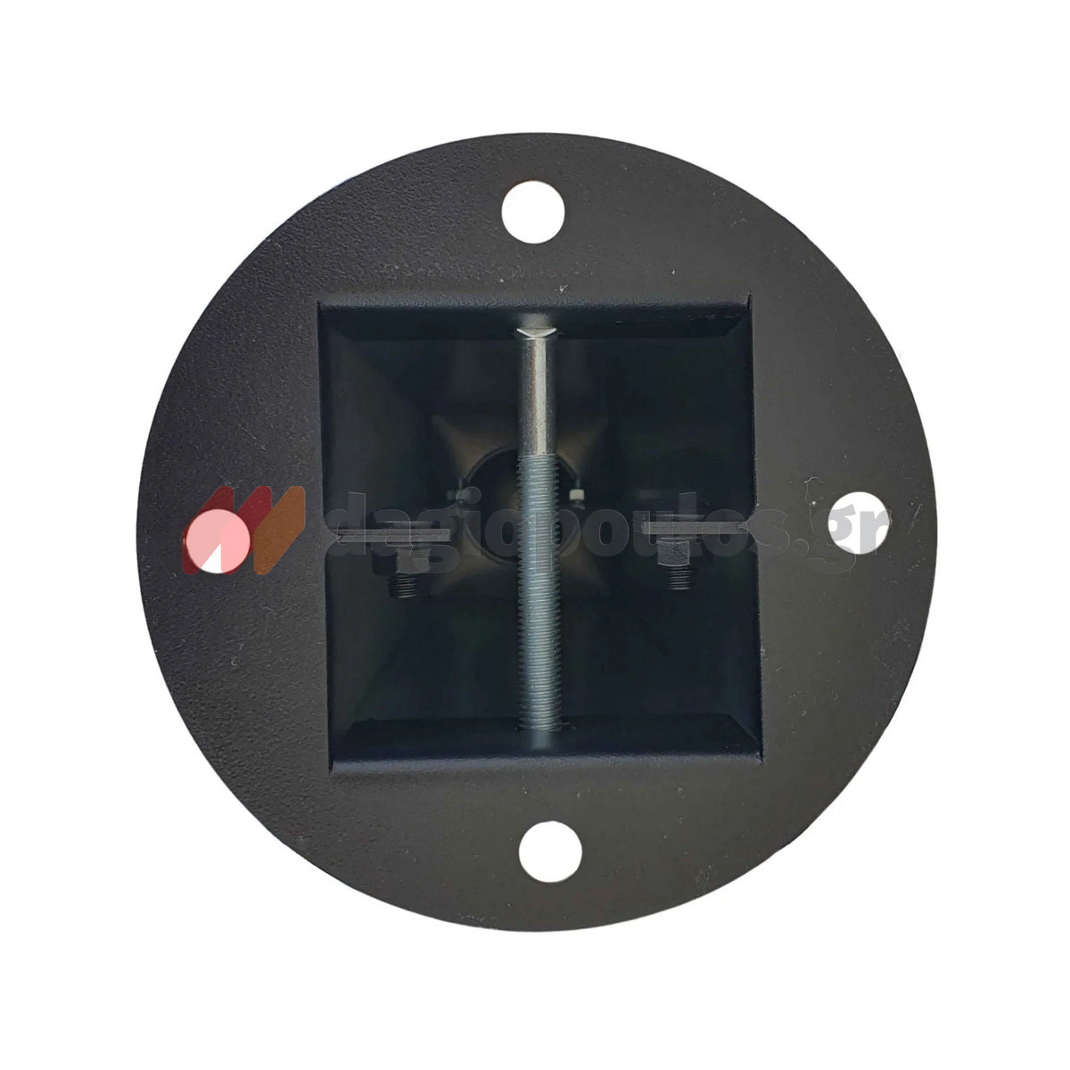 Κολωνάκι Μεταλλικό Τετράγωνο Αποσπώμενο Απαγόρευσης Στάθμευσης & Οριοθέτησης Με Πυραμιδικό Τελείωμα (Κώνο) & Λουκέτο