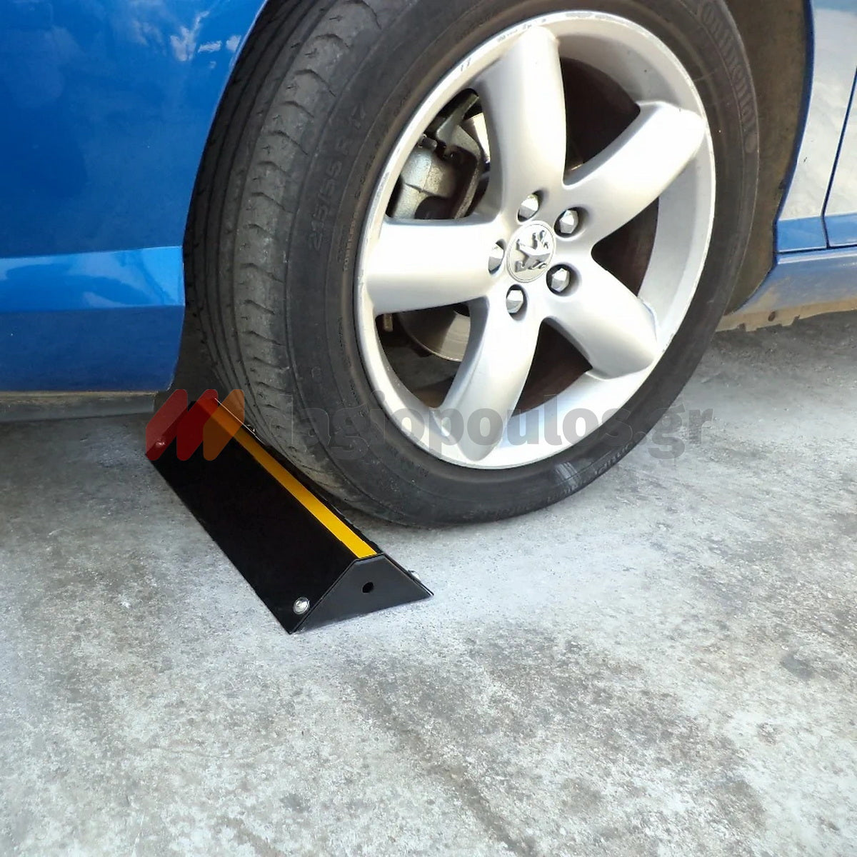 Στοπ Τροχού Μονό Μεταλλικό Βαρέως Τύπου 420mm x 160mm x 80mm