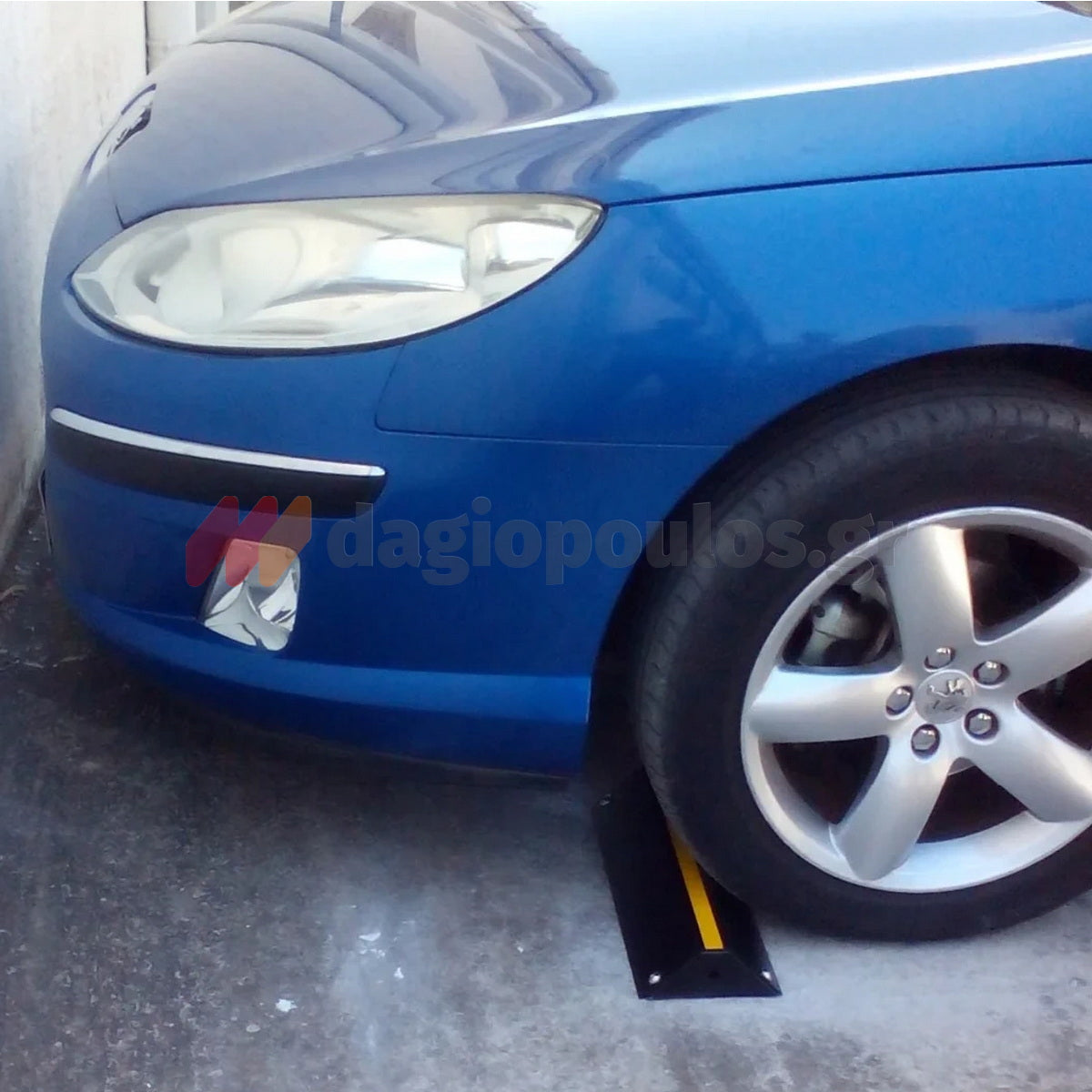 Στοπ Τροχού Μονό Μεταλλικό Βαρέως Τύπου 420mm x 160mm x 80mm