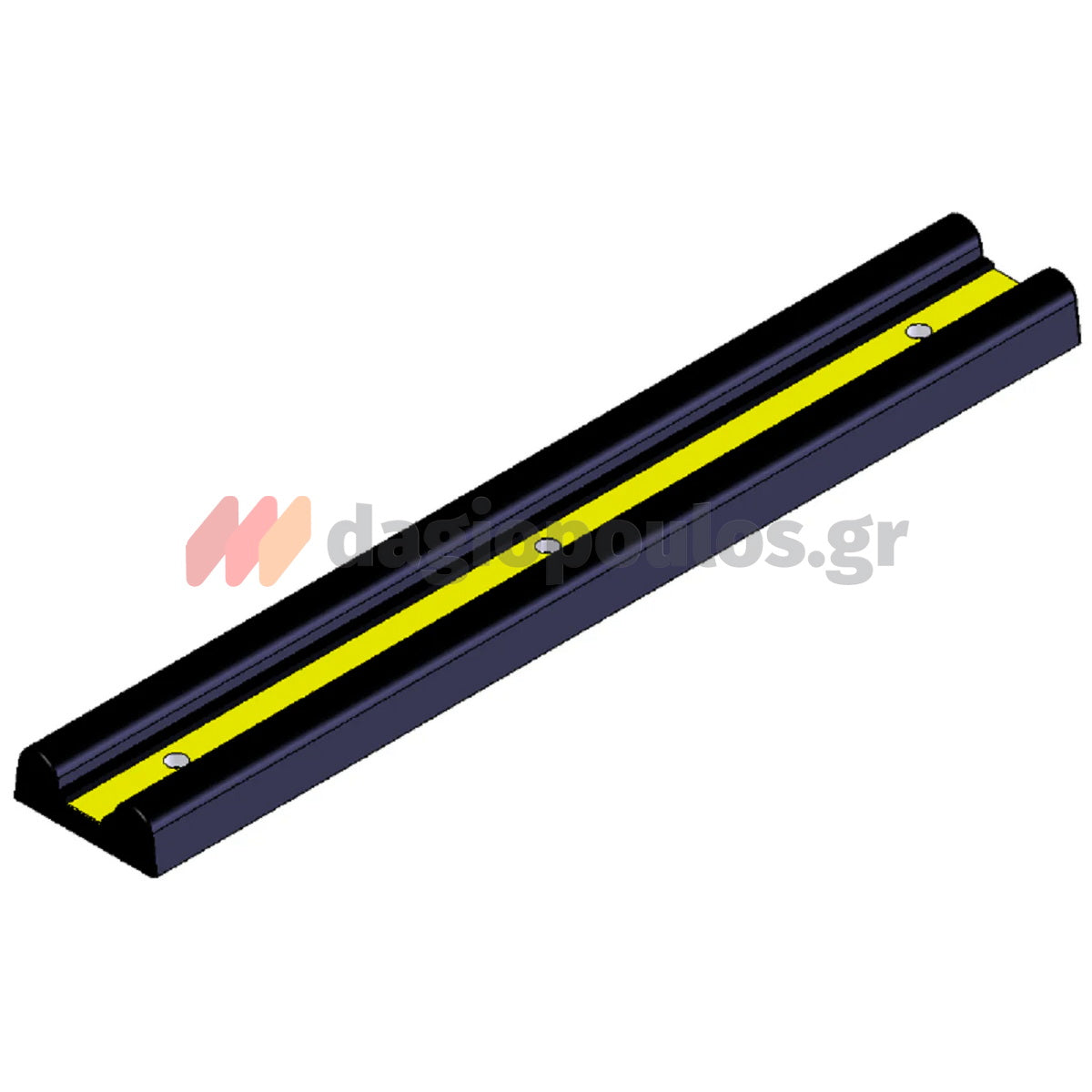 Λάστιχο Προστασίας Επιτοίχιο 1000mm x 160mm x 50mm ΚΙΤΡΙΝΟ/ΜΑΥΡΟ