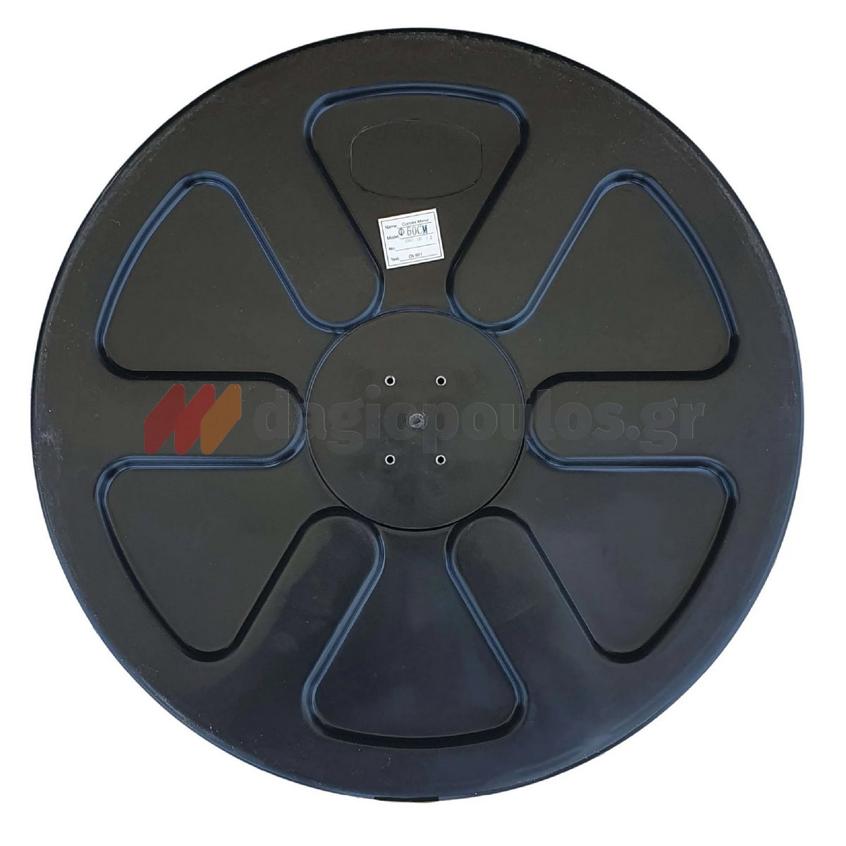 Καθρέφτης Ασφαλείας - Ελέγχου Πολυκαρβονικός Με Γείσο 60cm Μαύρος