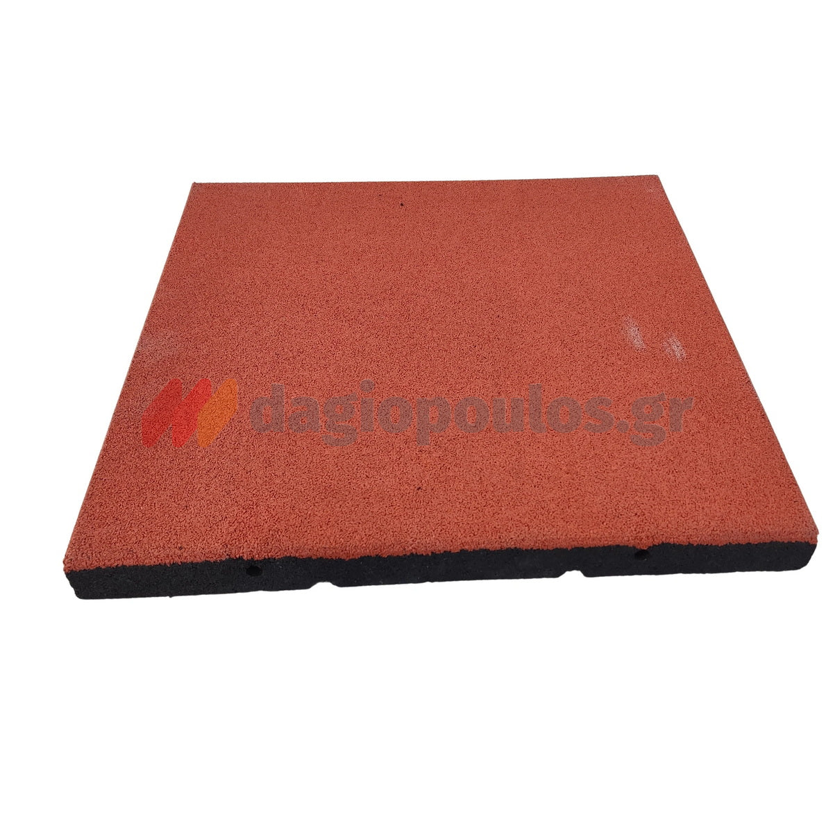 Ελαστικό Πλακάκι 50cm x 50cm x 4cm Κεραμιδί