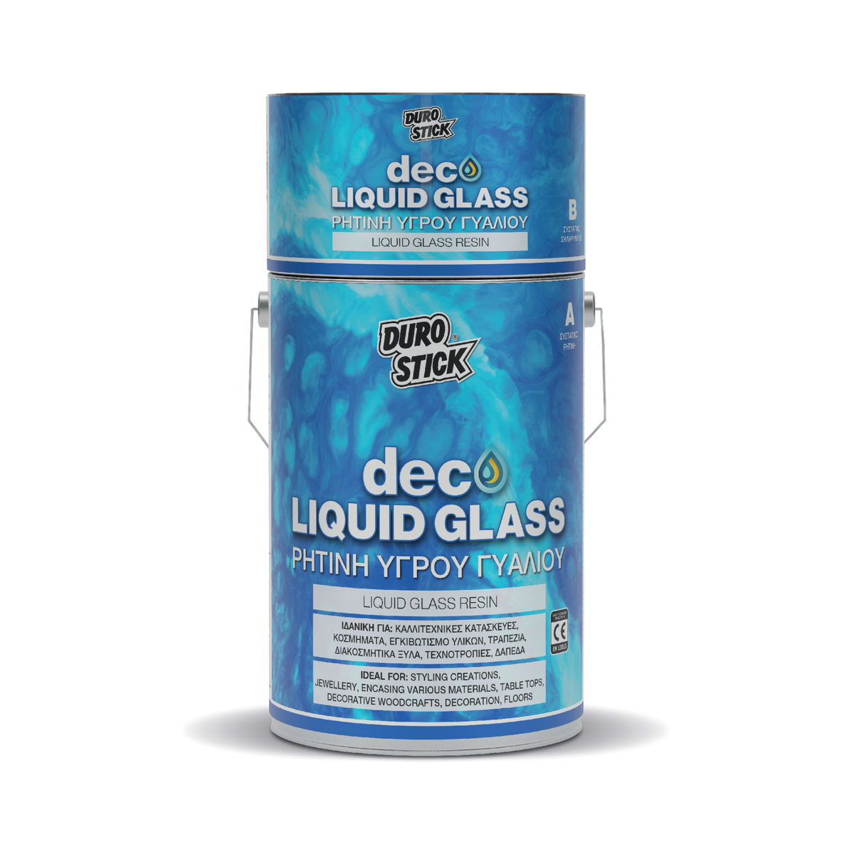 Durostick Deco Liquid Glass Ρητίνη Υγρού Γυαλιού 375ml