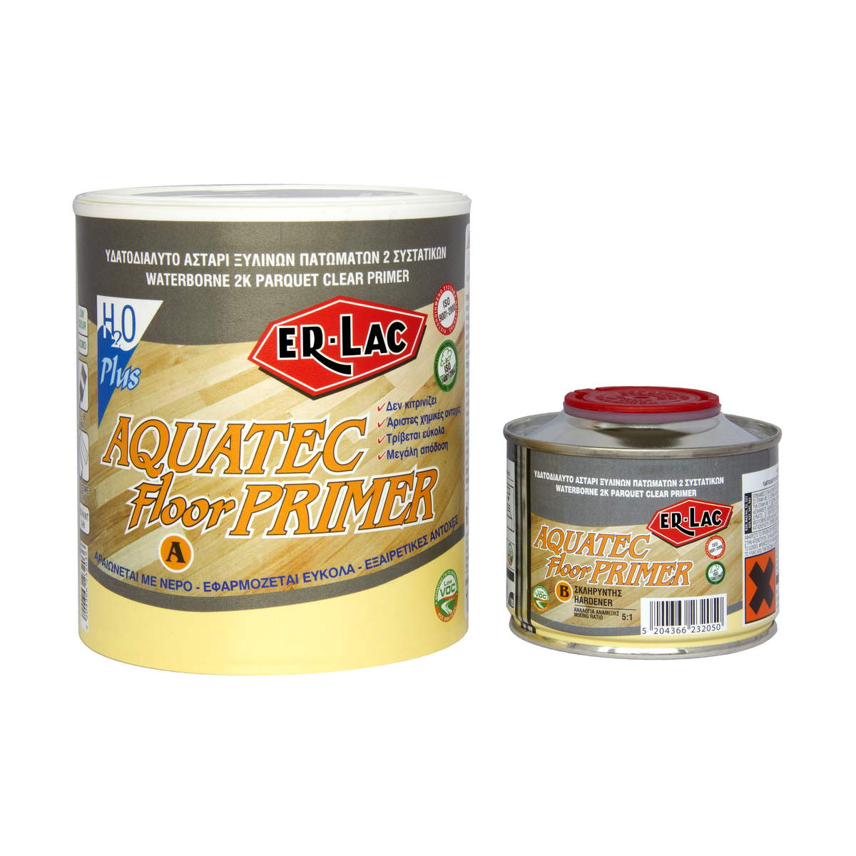 ErLac Aquatec Floor Primer Αστάρι Πατωμάτων Νερού 2 Συστατικών