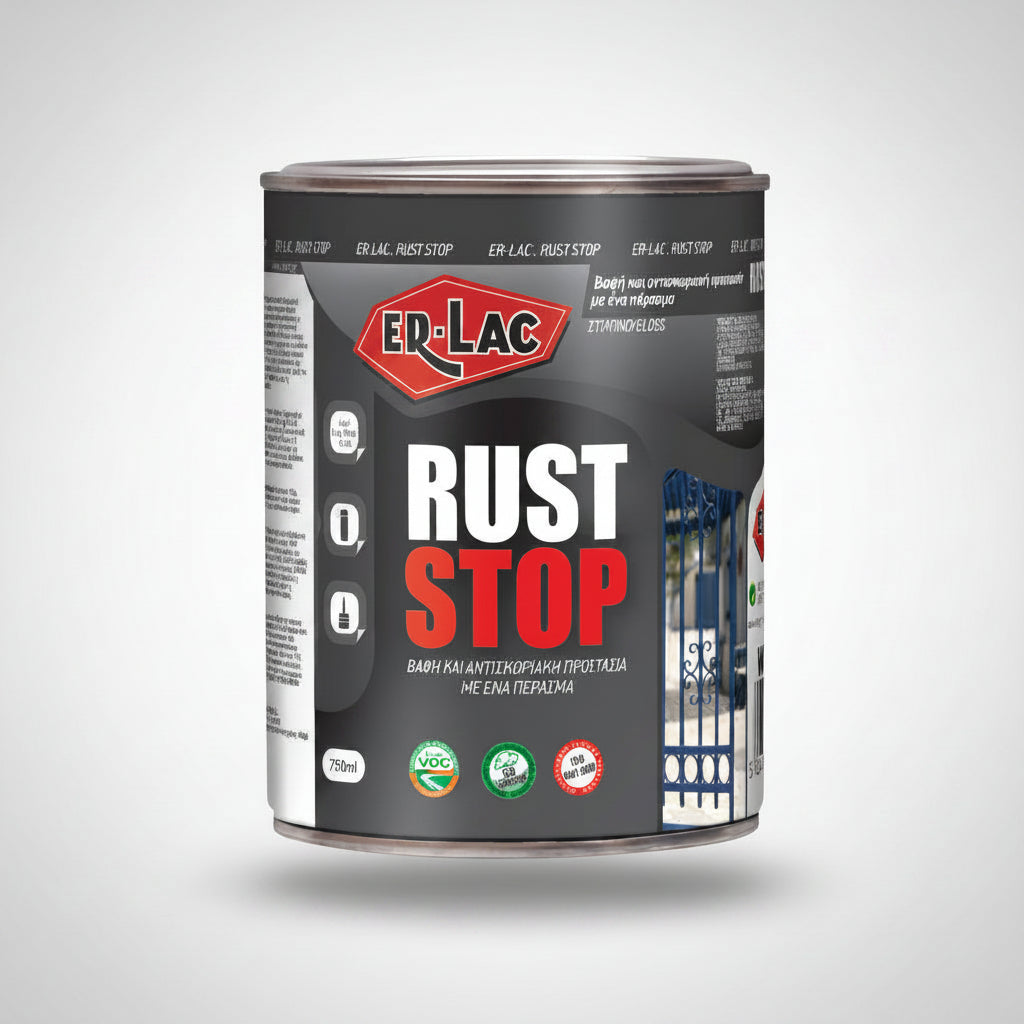 ErLac Rust Stop Silicon 3 σε 1 Ανάγλυφο Ματ Αντισκωριακό Χρώμα ΑΠΕΥΘΕΙΑΣ στη Σκουριά 551 ΓΑΛΗΝΙΤΗΣ