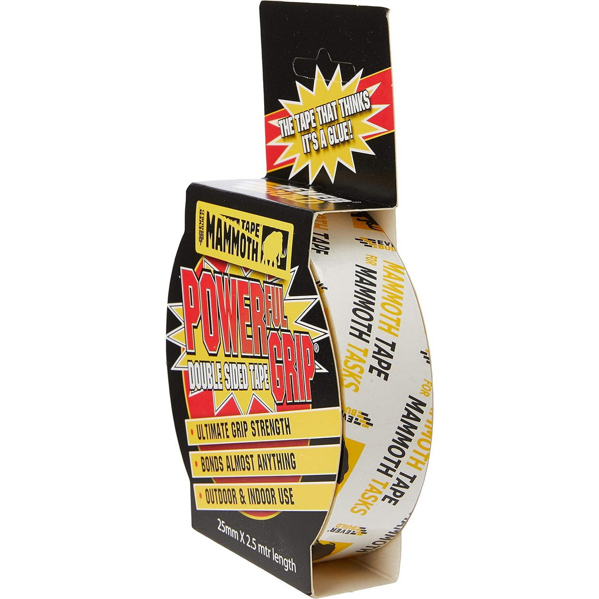 Everbuild Mammoth Powerful Grip Tape Ενισχυμένη Αυτοκόλλητη Ταινία Διπλής Όψεως 25mm x 2.5mtr