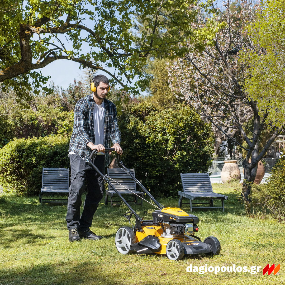 FFG GLM 51/160 SP PLUS 45698 Χλοοκοπτική Μηχανή Γκαζόν Βενζίνης 160cc ΑΥΤΟΠΡΟΩΘΟΥΜΕΝΗ
