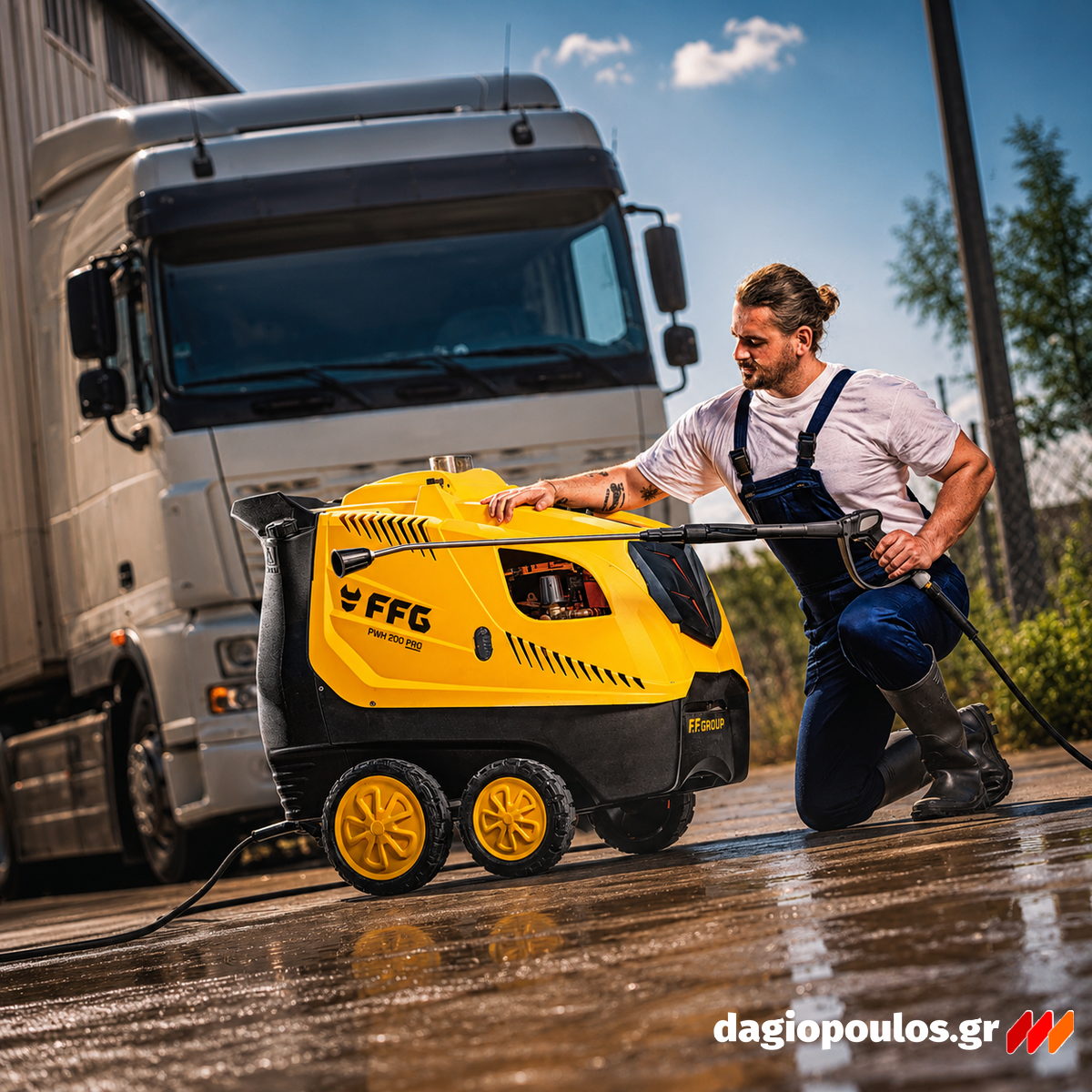 FFG PWH 200 PRO 46428 Πλυστικό Υψηλής Πίεσης Ζεστού Νερού 200Bar 1300Ltr/hr