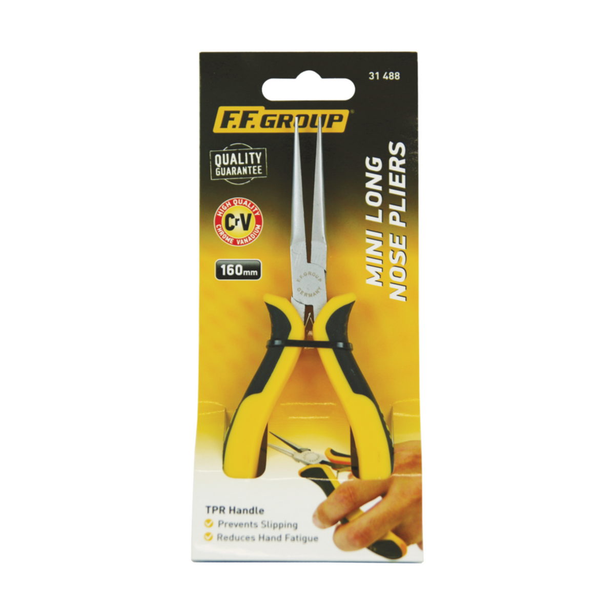 FF Group 31488 Mini Μυτοτσίμπιδο Ηλεκτρονικών Ίσιο Μακρύ 160mm