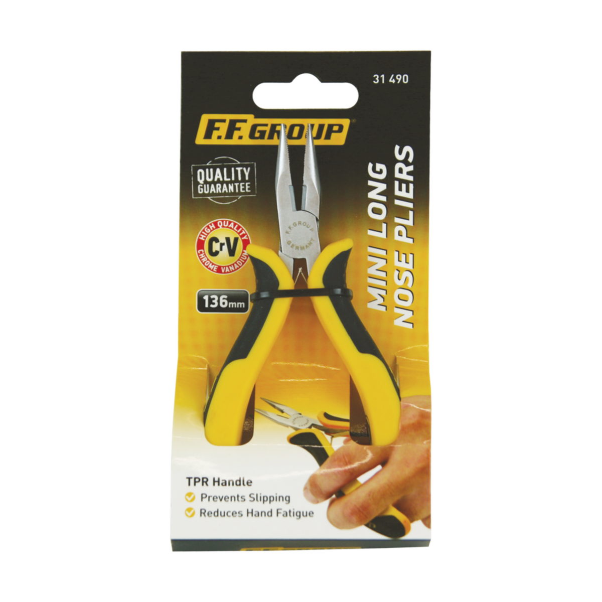 FF Group 31490 Mini Μυτοτσίμπιδο Ηλεκτρονικών Ίσιο Κοντό 136mm