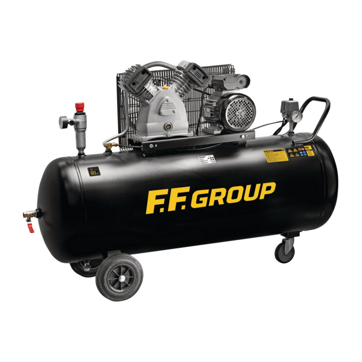 FF Group AC-B 200/3MC HD 39831 Αεροσυμπιεστής Κομπρεσέρ Αέρος Με Ιμάντα 3.0Hp 200Ltr