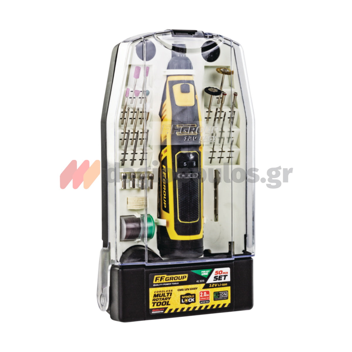 FF Group CMG 12V 41309 Easy Πολυεργαλείο Μινι Τροχός Μπαταρίας 12V Li-Ion Με Μπαταρία 2.0Ah