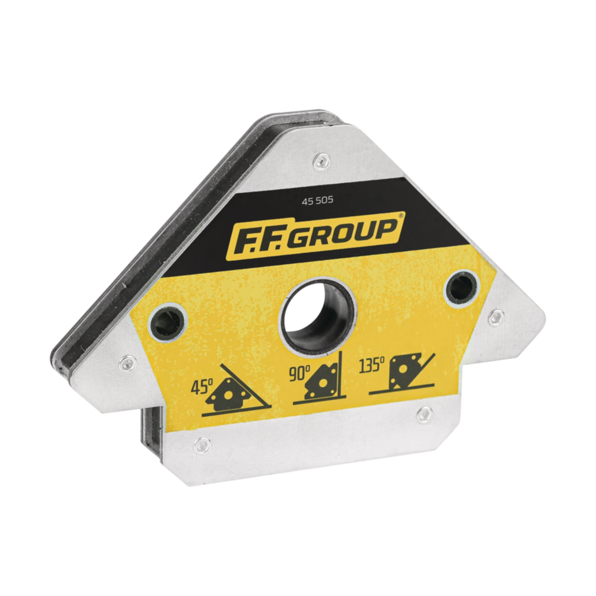 FF Group 45505 Γωνιά Μαγνήτης Στήριξης Υλικών Για Ηλεκτροσυγκολλήσεις 120mm x 105mm