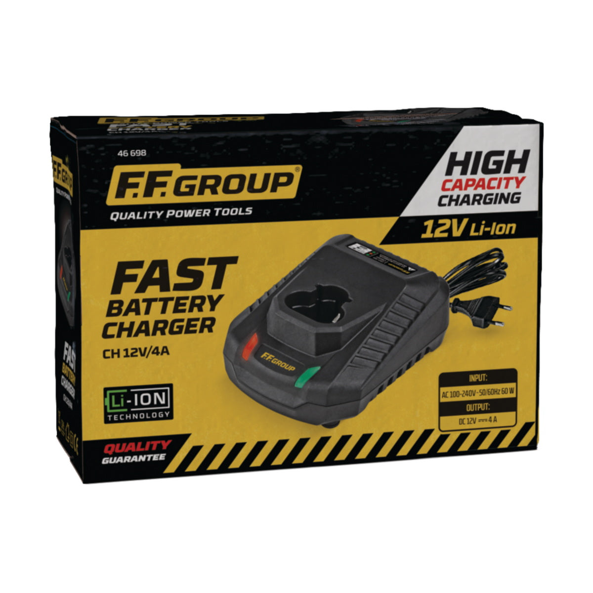 FF Group CH 12V/4A 46698 Ταχυφορτιστής Μπαταριών 12V Li-Ion