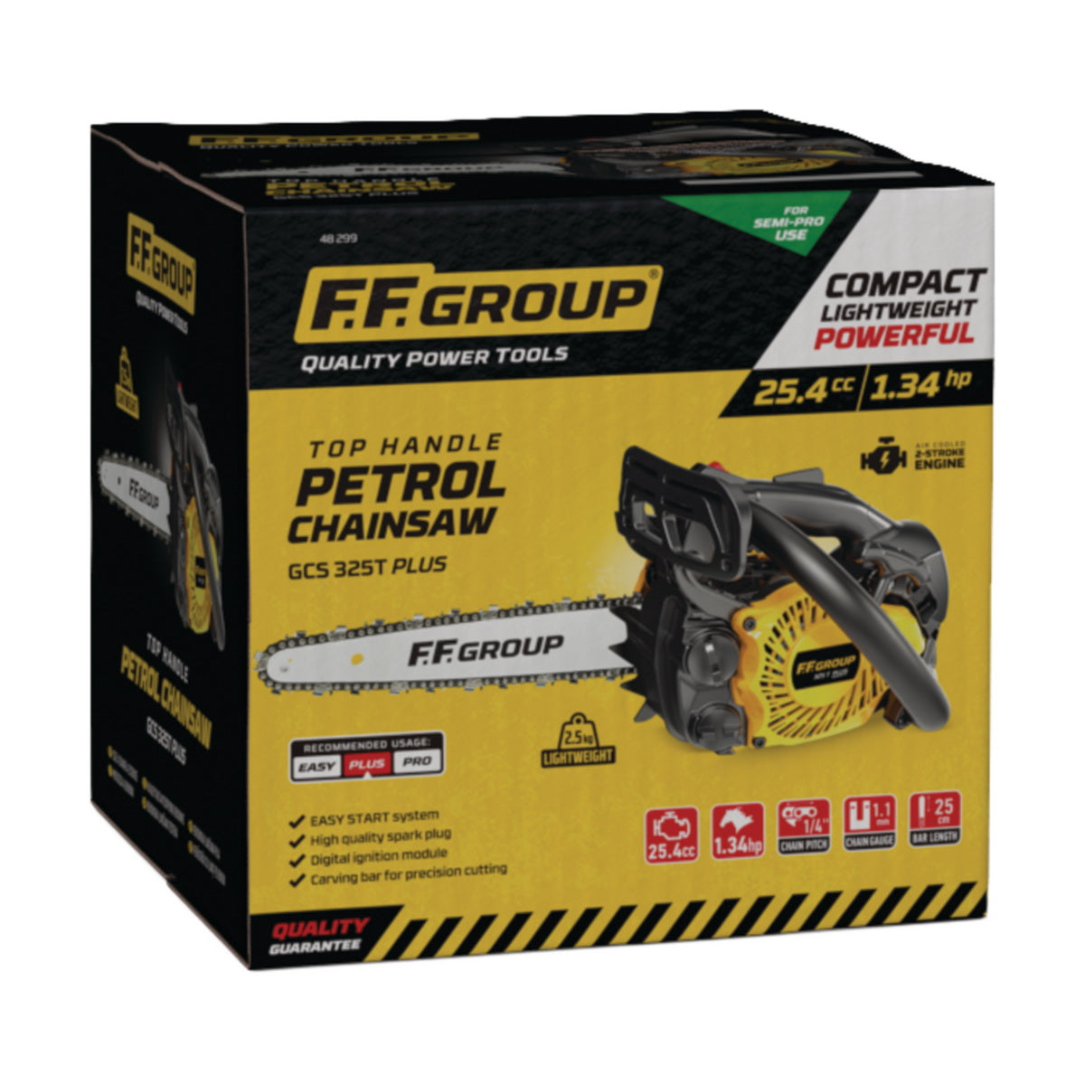 FF GCS 325T PLUS 48299 Κλαδευτικό Αλυσοπρίονο Βενζίνης 1.34Hp 25.4cc Λάμα 25cm