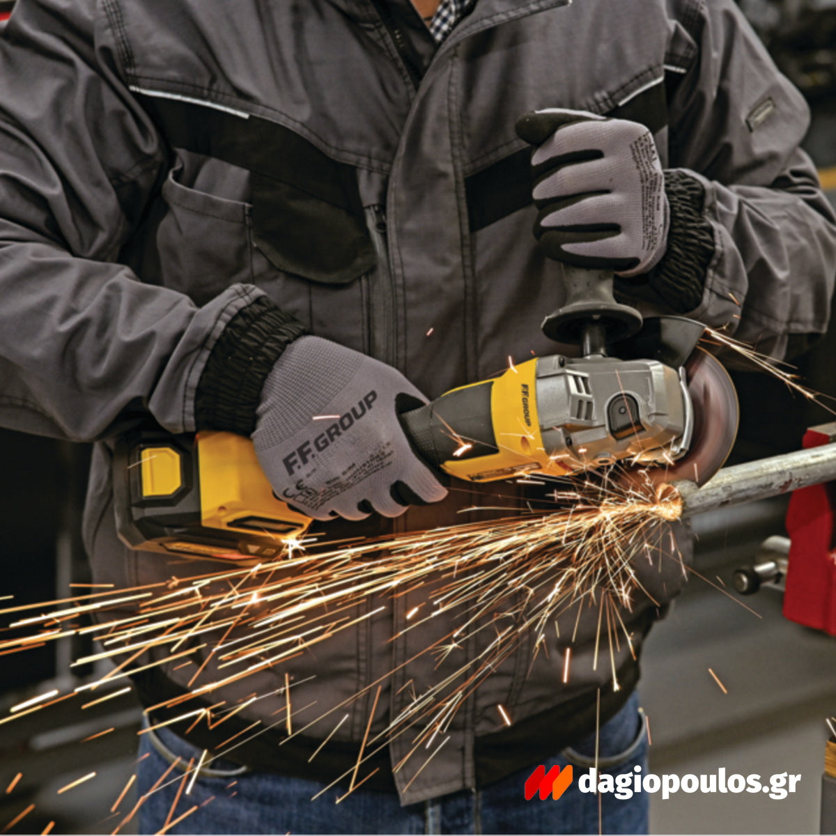 FF Group CAG/125-BL 20V PLUS 47874 Brushless Γωνιακός Τροχός Μπαταρίας 125mm SOLO