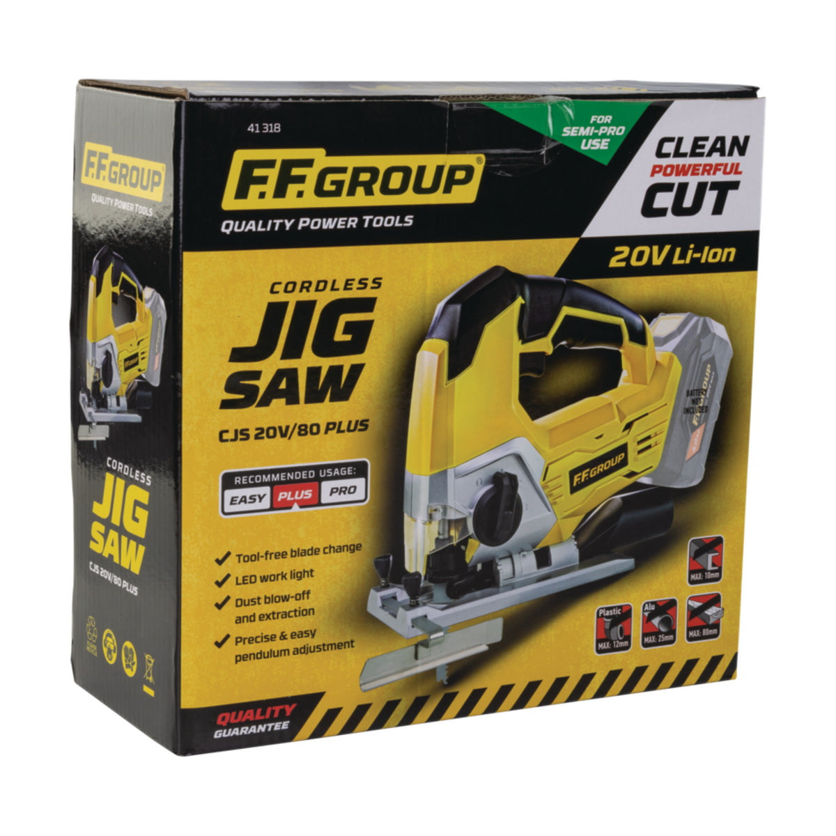 FF Group CJS 20V/80 PLUS 41318 Σέγα Μπαταρίας 20V Li-Ion SOLO