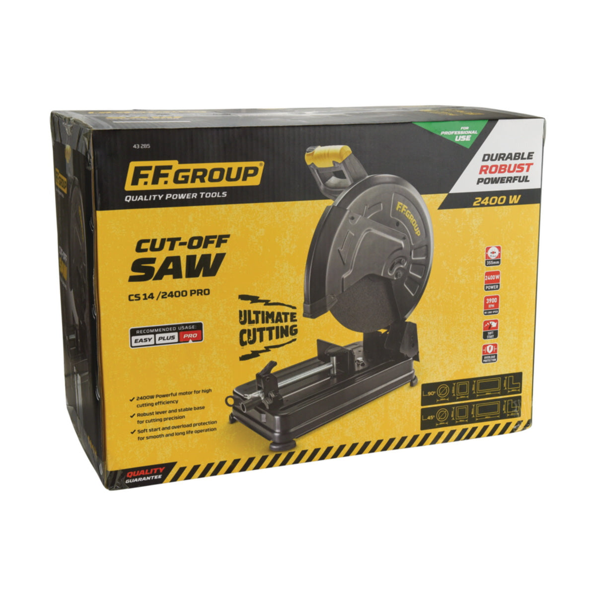FF Group CS 14/2400 PRO 43285 Ηλεκτρικό Δισκοπρίονο Κόφτης Μετάλλου 2400 Watt 355mm
