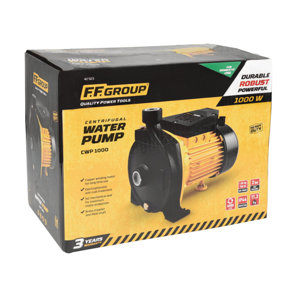 FF Group CWP 1000 42923 Αντλία Επιφάνειας Φυγοκεντρική 1000Watt