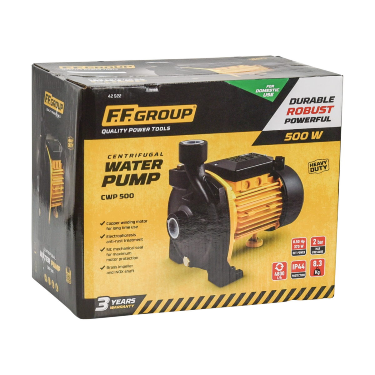 FF Group CWP 500 42922 Αντλία Επιφάνειας Φυγοκεντρική 500Watt