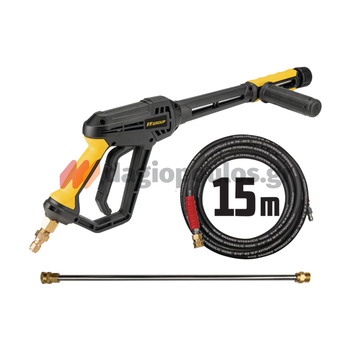 FF Group GHPW 270 Pro 47500 Πλυστικό Υψηλής Πίεσης Κρύου Νερού Βενζίνης 270bar 1020Lt/hr