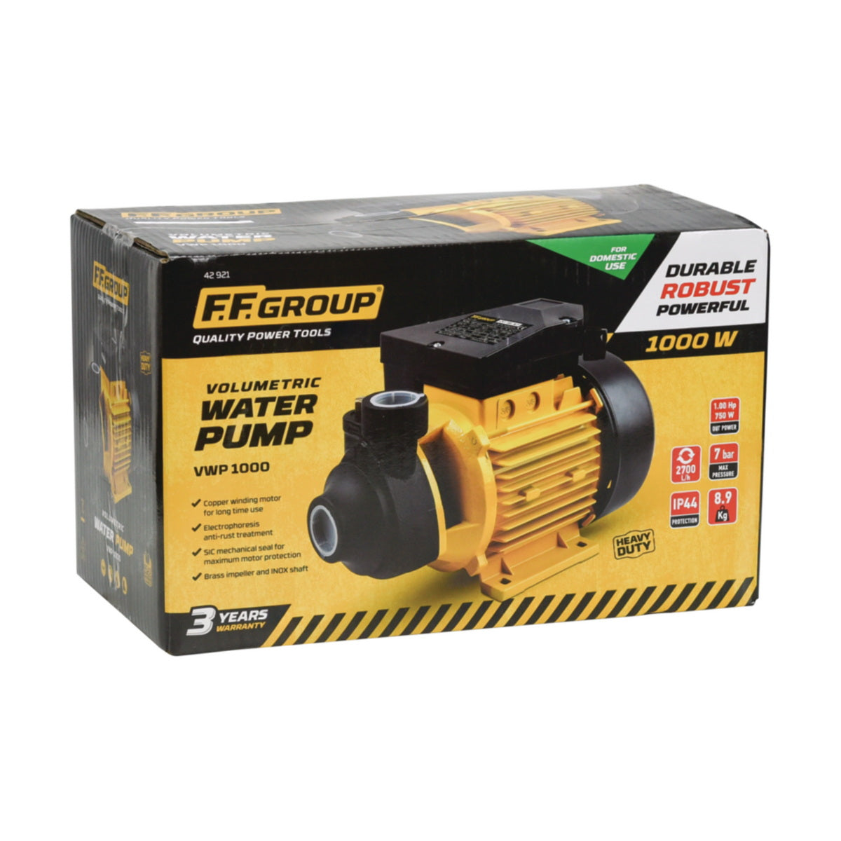 FF Group VWP 1000 42921 Αντλία Επιφάνειας Περιφερειακή 1000Watt