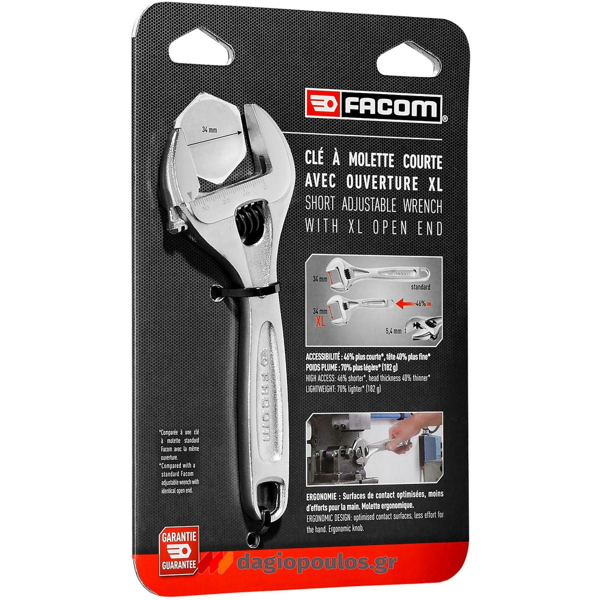 Facom 113AS.6CP Επαγγελματικά Κλειδιά Γαλλικά 6.5" 160mm