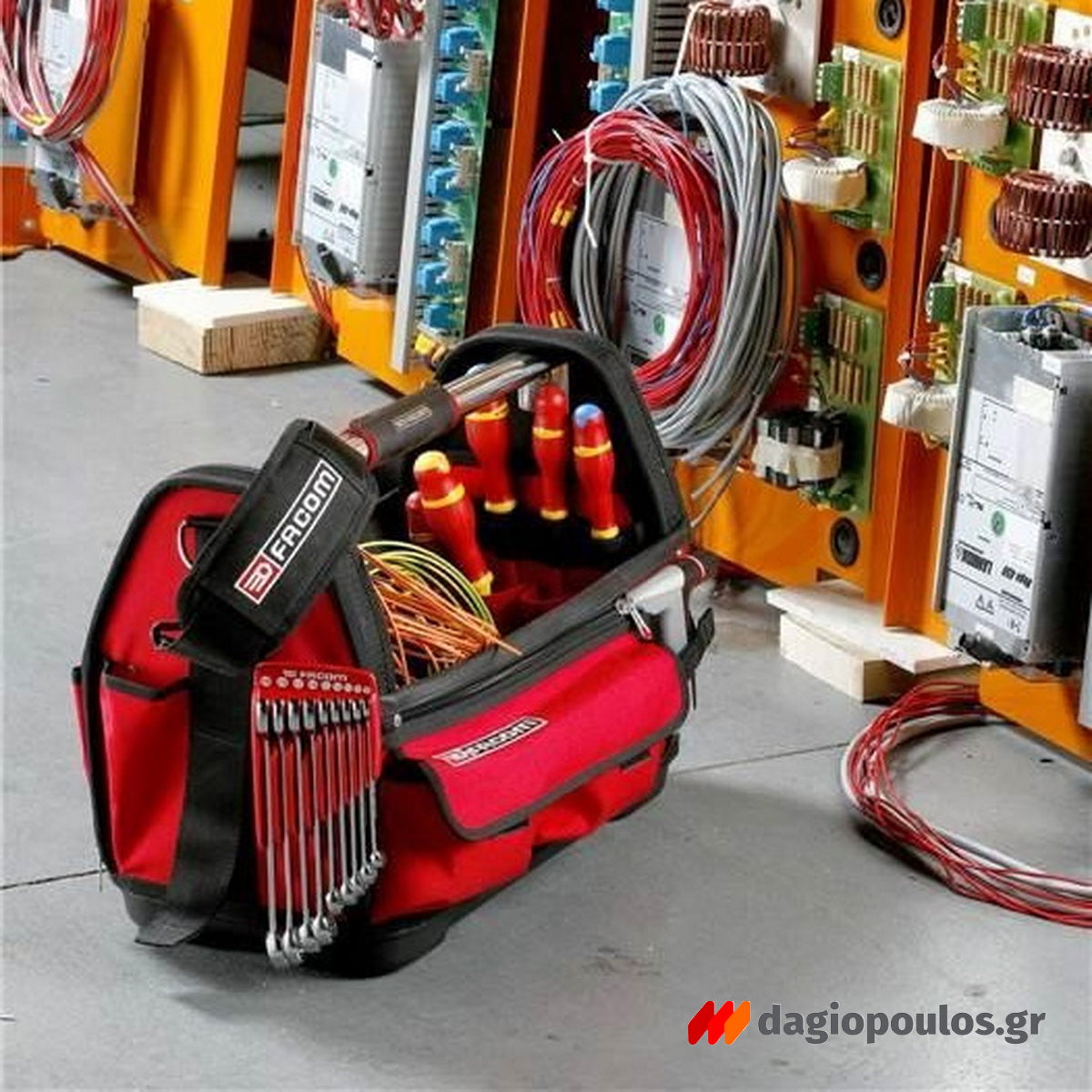 Facom BS.T20PB Εργαλειοθήκη Τσάντα Κλειστού - Ανοικτού Τύπου Υφασμάτινη Με Λαβή 20.8"