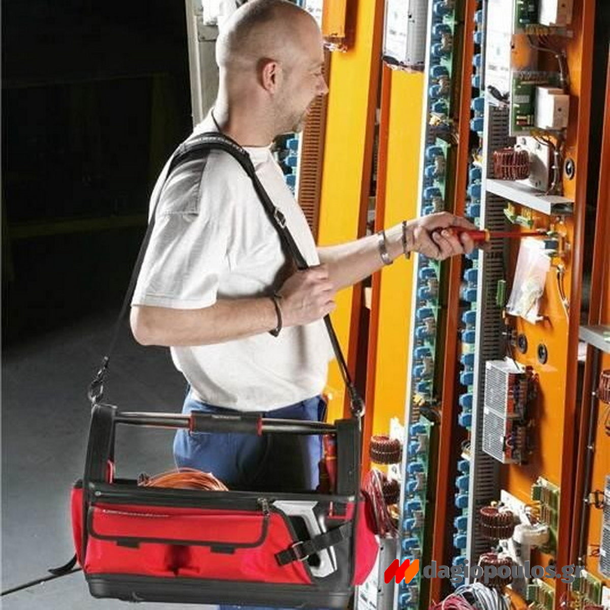 Facom BS.T20PB Εργαλειοθήκη Τσάντα Κλειστού - Ανοικτού Τύπου Υφασμάτινη Με Λαβή 20.8"