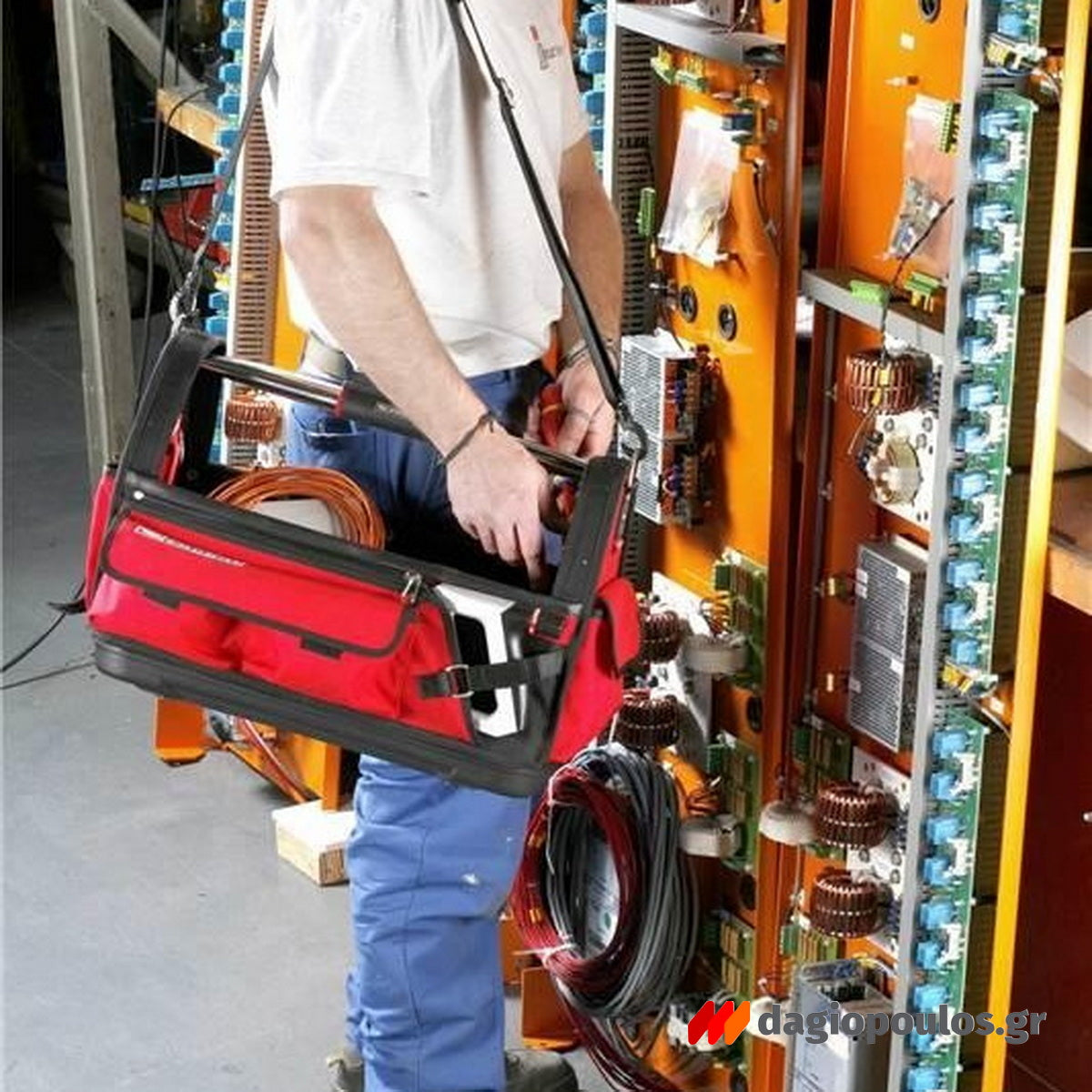 Facom BS.T20PB Εργαλειοθήκη Τσάντα Κλειστού - Ανοικτού Τύπου Υφασμάτινη Με Λαβή 20.8"