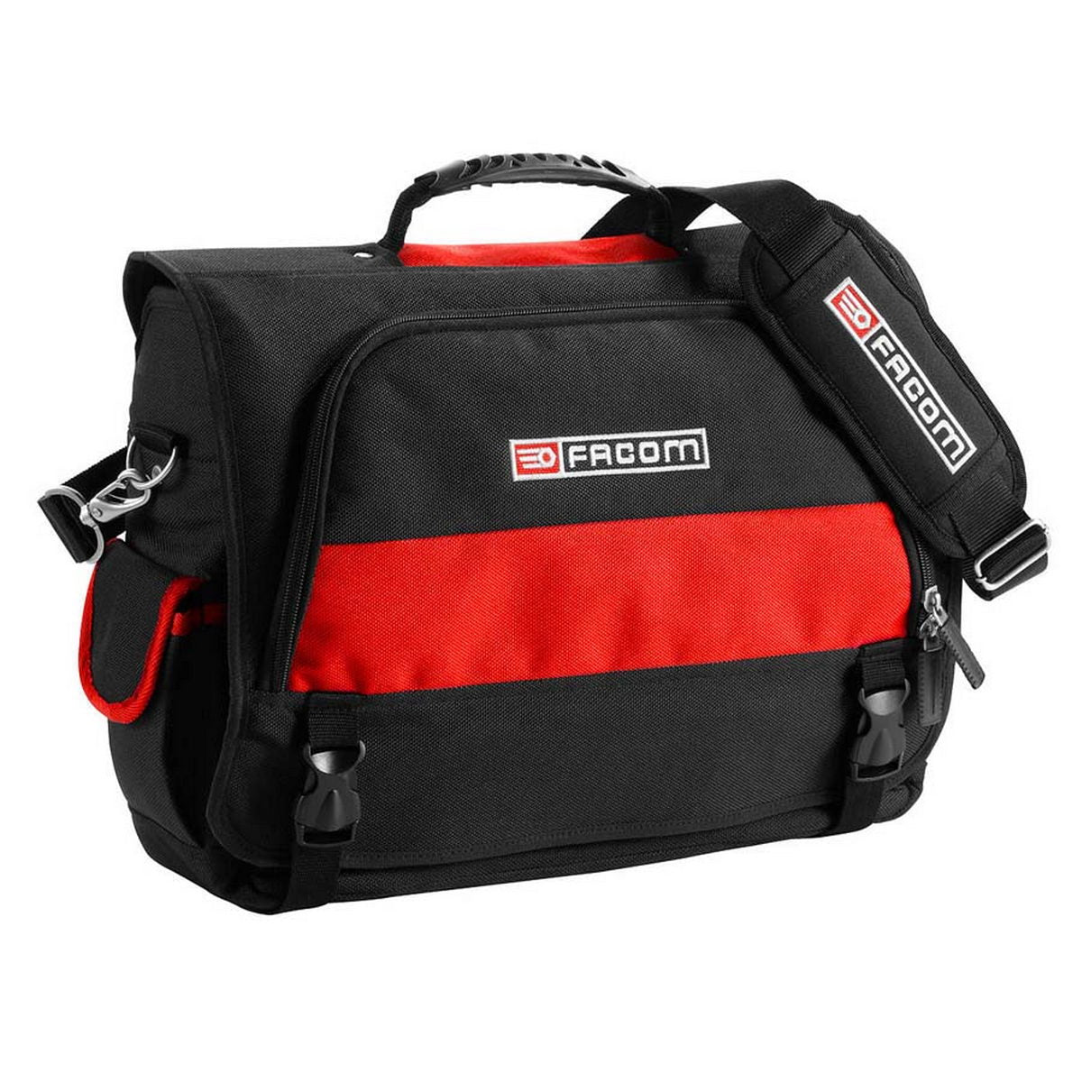 Τσάντα εργαλείων ώμου με πλήρες άνοιγμα και οργανωτές 14 θέσεων