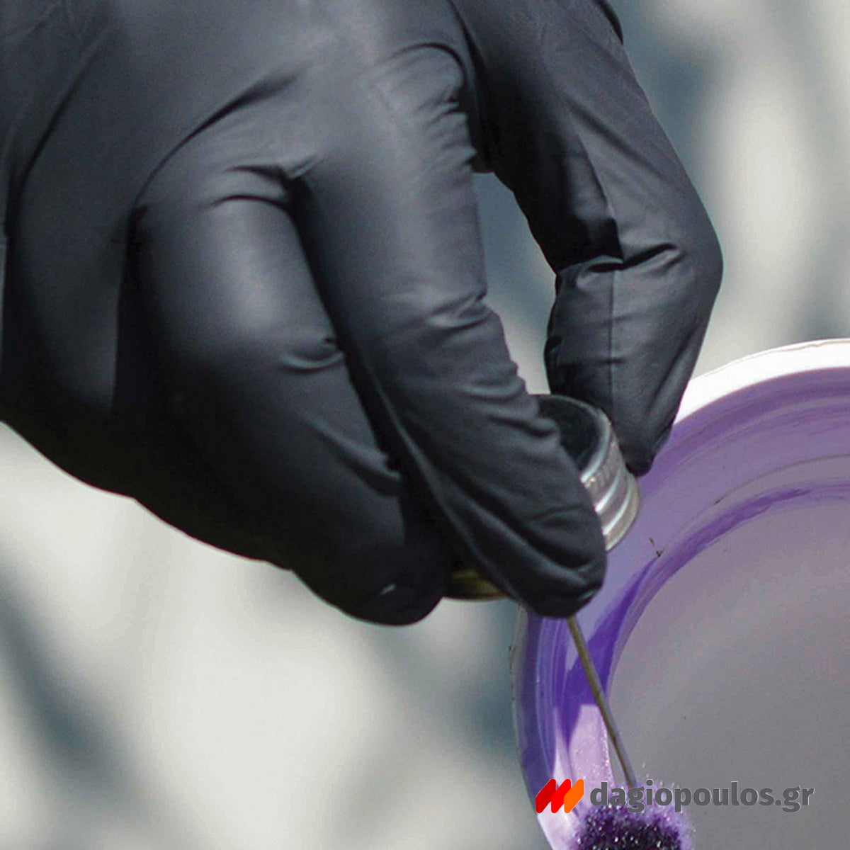 Finergo FNG50-BK Nitrile Powder Free Γάντια Νιτριλίου Γενικής Χρήσης Μαύρα Πακ 100 Τεμ