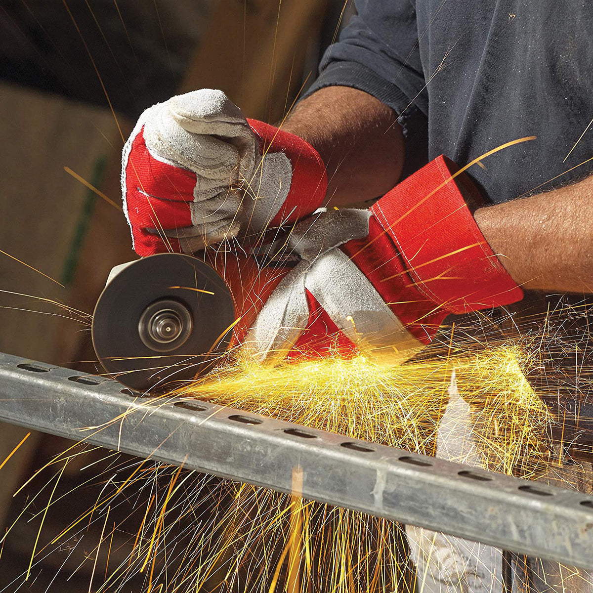 Finergo MHG-104/XL Γάντια Δερμάτινα Γενικής Χρήσης 10" XL