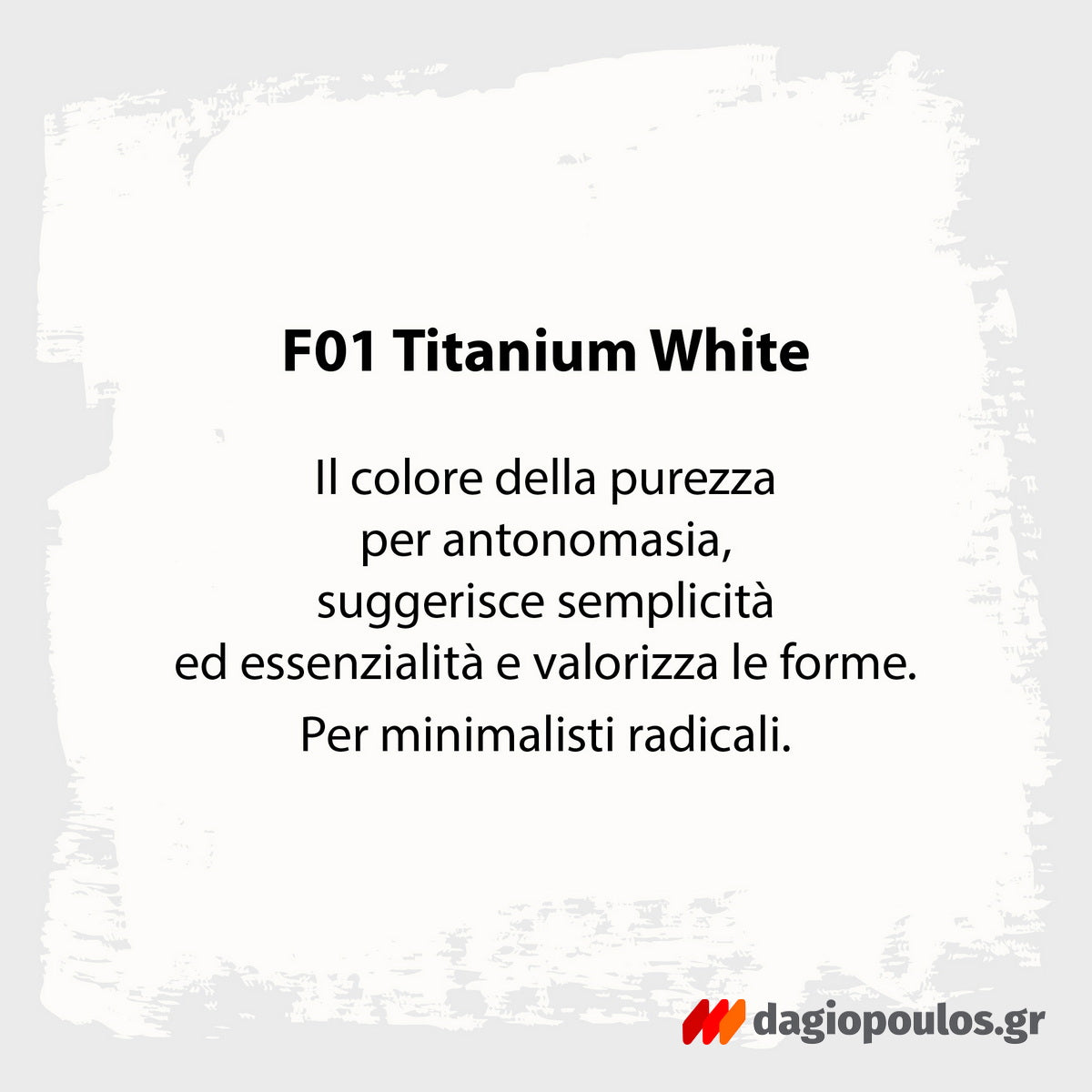 Fleur Chalky Look Άοσμο Οικολογικό Χρώμα Κιμωλίας F01 Titanium White