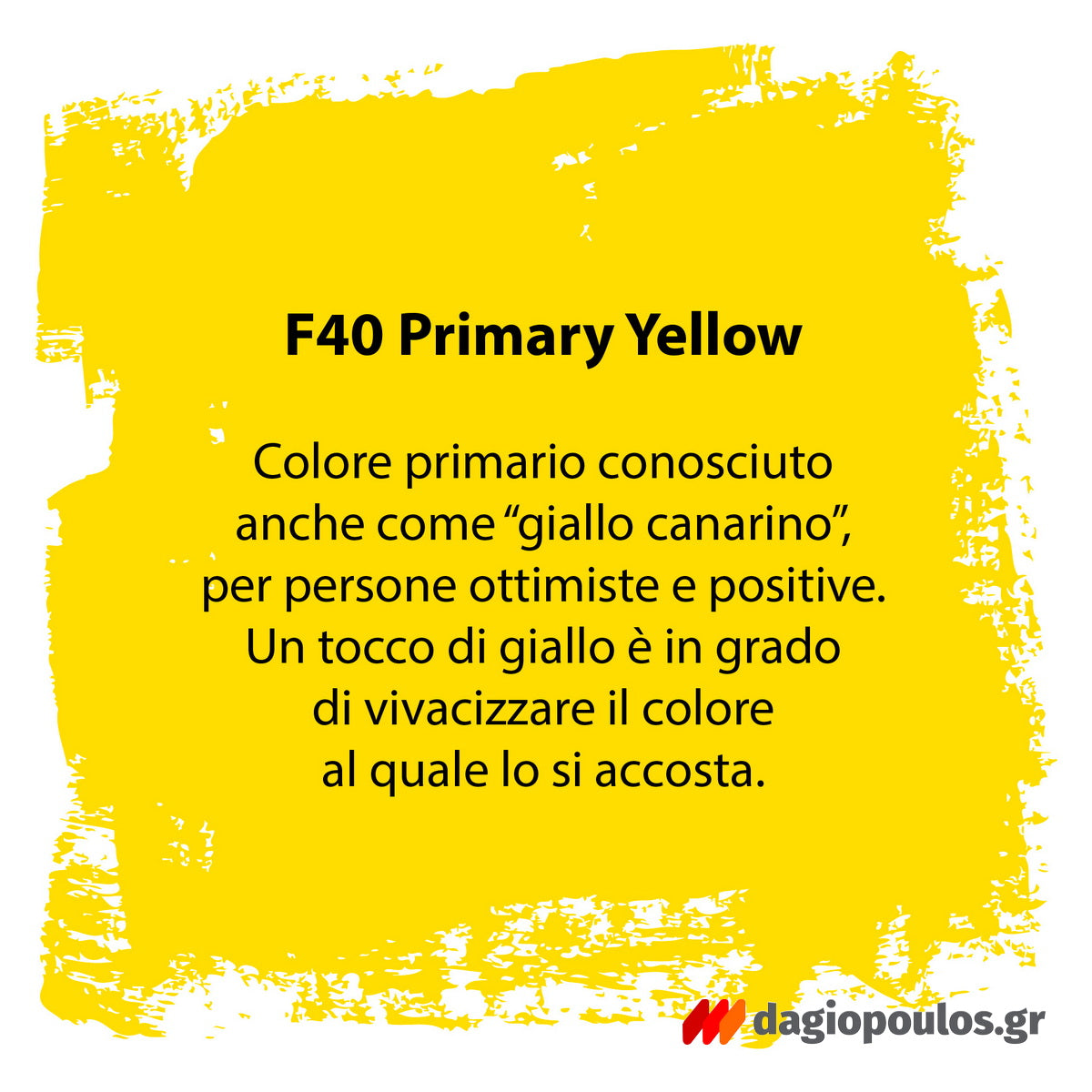 Fleur Chalky Look Άοσμο Οικολογικό Χρώμα Κιμωλίας F40 Primary Yellow