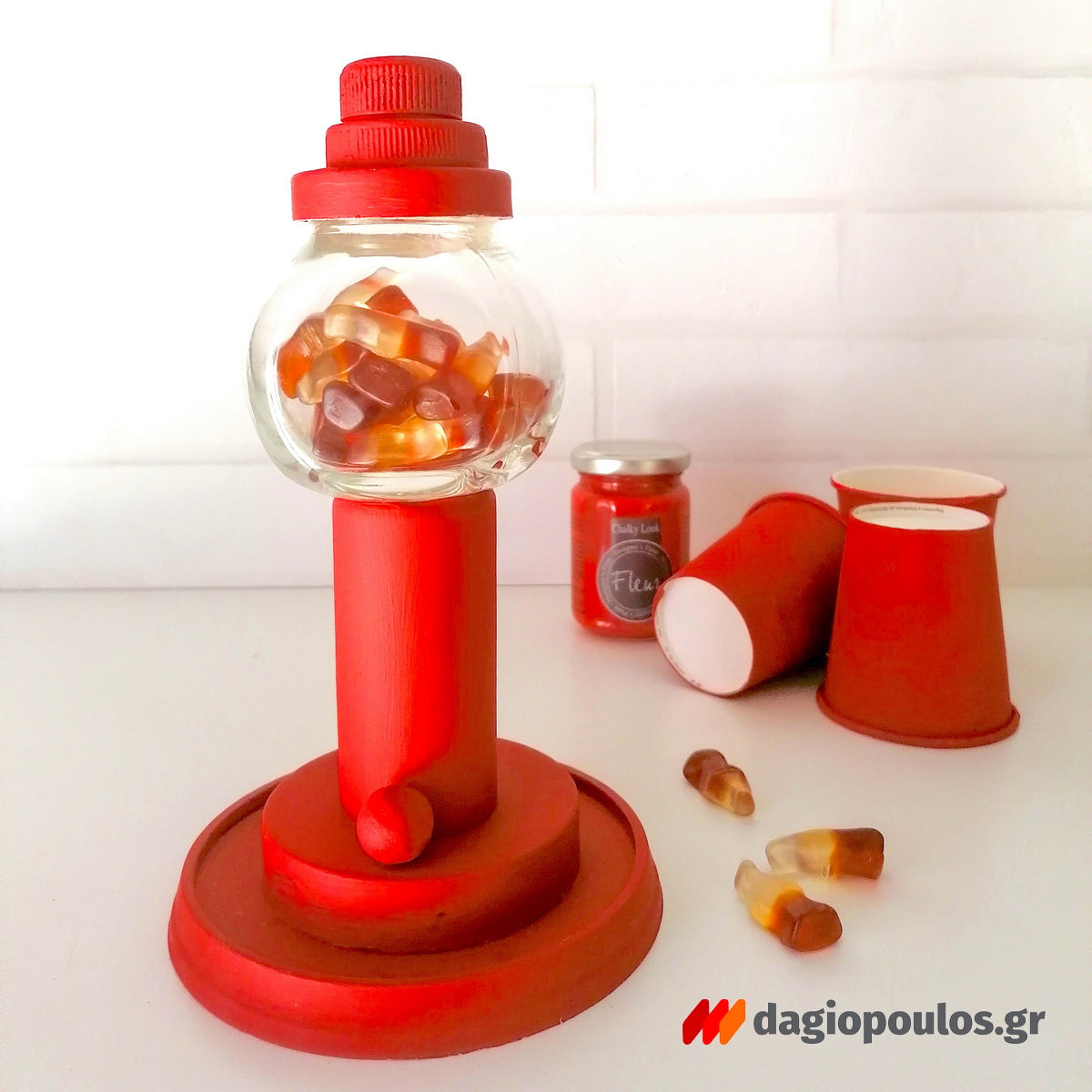 Fleur Chalky Look Άοσμο Οικολογικό Χρώμα Κιμωλίας F36 Cherry Lips