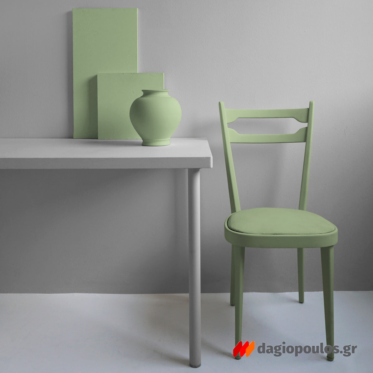 Fleur Chalky Look Άοσμο Οικολογικό Χρώμα Κιμωλίας F51 Welcome Green