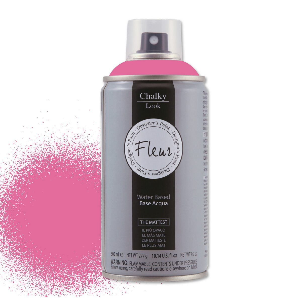 Fleur Chalky Look Spray Σπρέι Κιμωλίας Άοσμο Νερού Ματ F80 Penelope's Pink