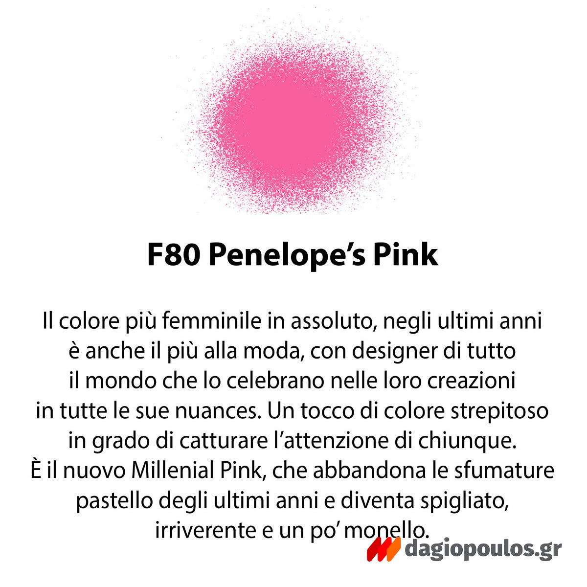 Fleur Chalky Look Spray Σπρέι Κιμωλίας Άοσμο Νερού Ματ F80 Penelope's Pink