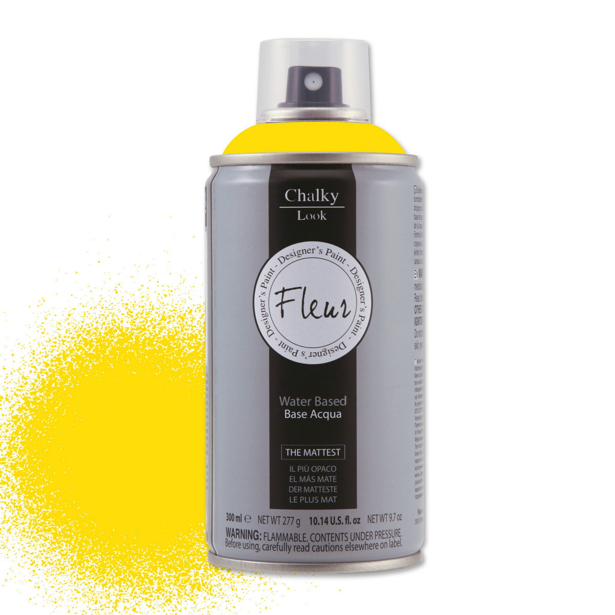Fleur Chalky Look Spray Σπρέι Κιμωλίας Άοσμο Νερού Ματ F40 Primary Yellow