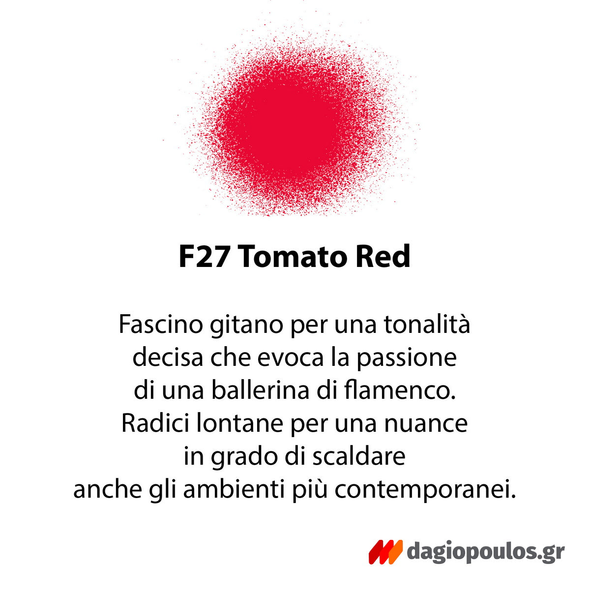 Fleur Chalky Look Spray Σπρέι Κιμωλίας Άοσμο Νερού Ματ F27 Tomato Red