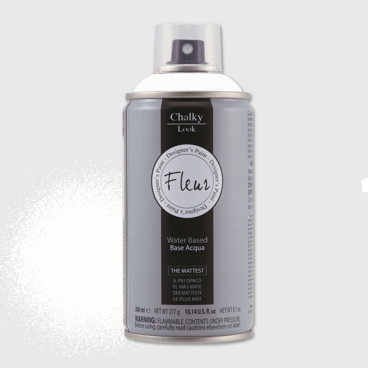Fleur Spray Chalky Look Σπρέι Κιμωλίας Άοσμο Νερού Ματ F01 Titanium White