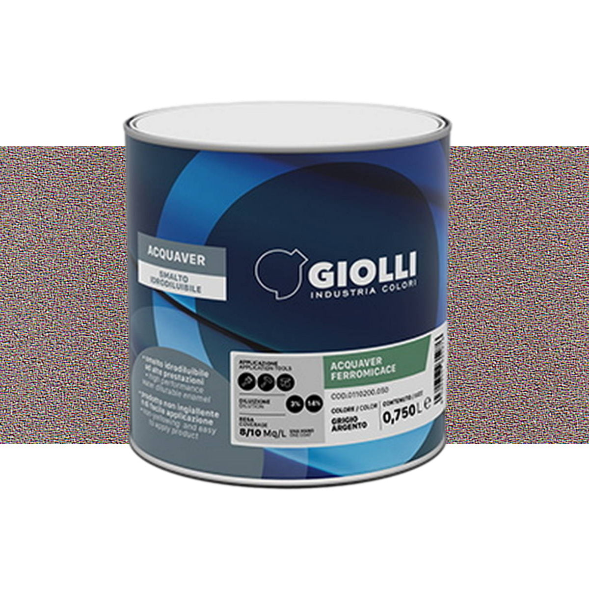 Giolli 762 Acquaver Ferromicace Ανάγλυφο Ματ Αντισκωριακό Χρώμα Μετάλλων ΝΕΡΟΥ Marrone Caldo