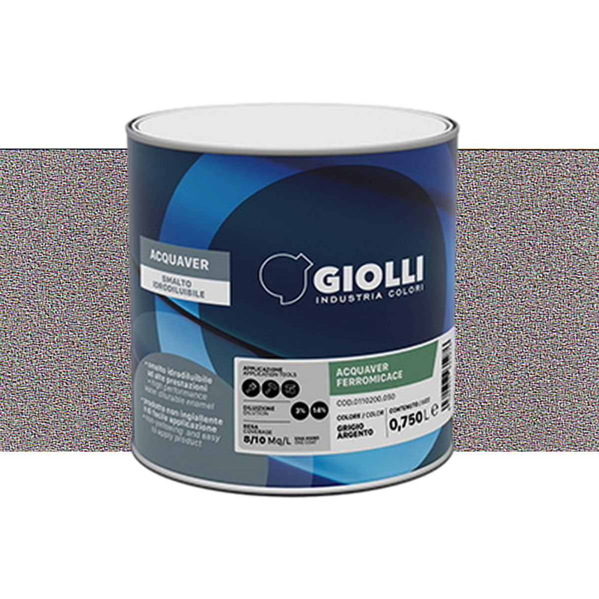 Giolli 762 Acquaver Ferromicace Ανάγλυφο Ματ Αντισκωριακό Χρώμα Μετάλλων ΝΕΡΟΥ Marrone Medio