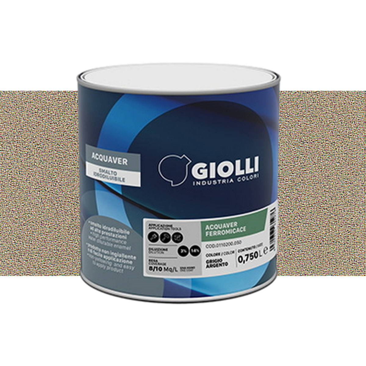 Giolli 762 Acquaver Ferromicace Ανάγλυφο Ματ Αντισκωριακό Χρώμα Μετάλλων ΝΕΡΟΥ Oro Antico