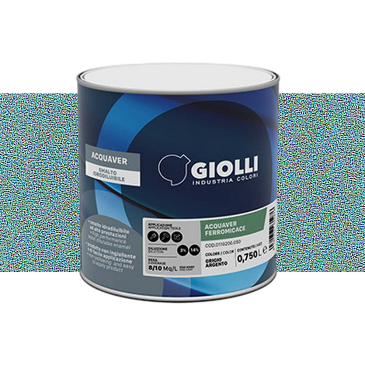 Giolli 762 Acquaver Ferromicace Ανάγλυφο Ματ Αντισκωριακό Χρώμα Μετάλλων ΝΕΡΟΥ Petrolio