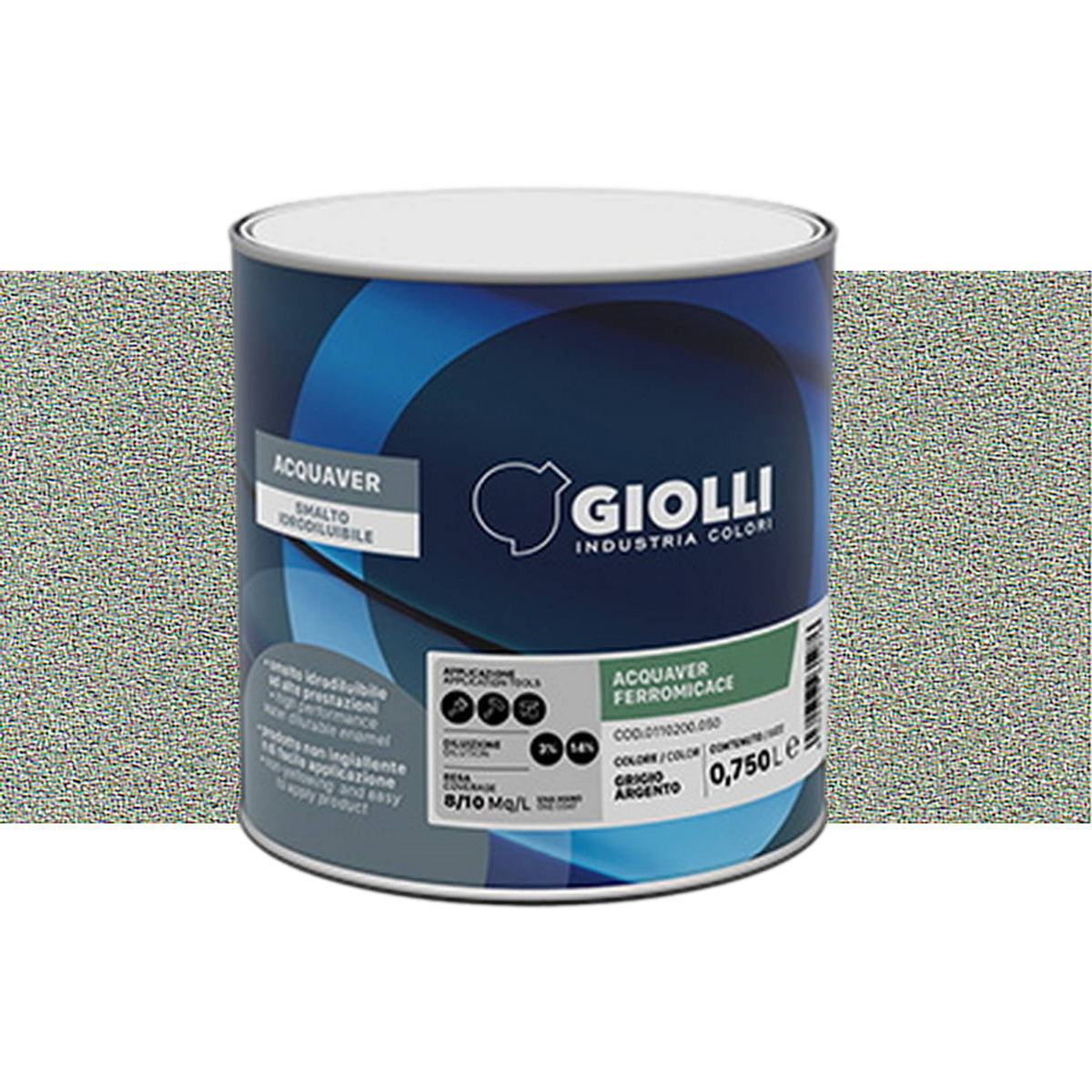 Giolli 762 Acquaver Ferromicace Ανάγλυφο Ματ Αντισκωριακό Χρώμα Μετάλλων ΝΕΡΟΥ Verde Foglia