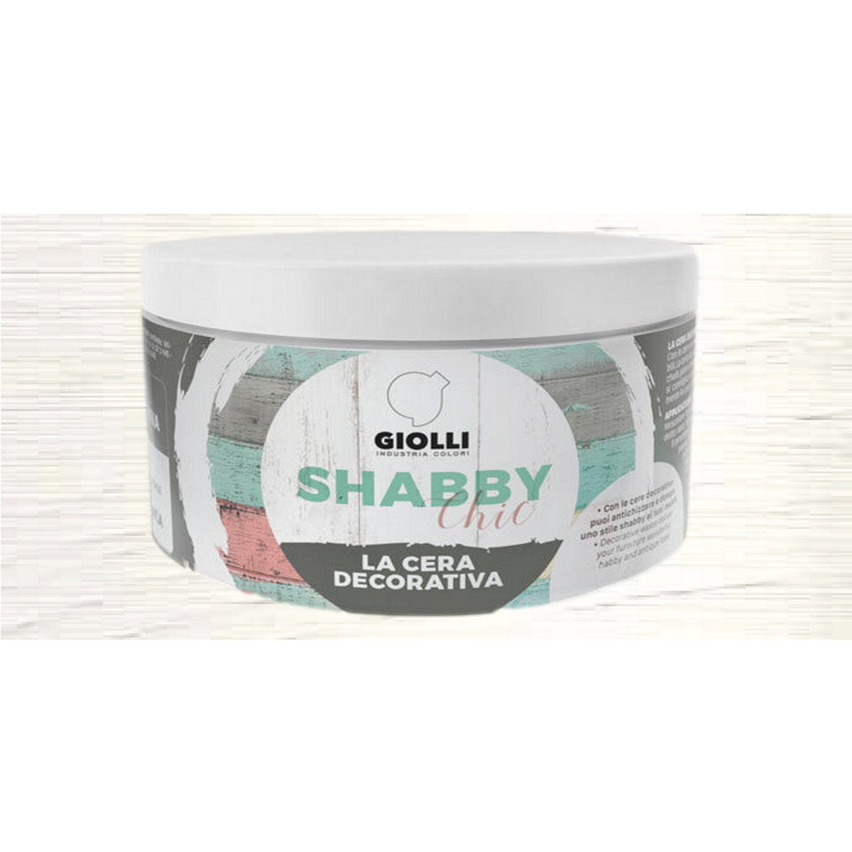 Giolli 030 Shabby Chic La Cera Decorativa Έγχρωμο Διακοσμητικό Κερί (Πάστα) Προστασίας ΛΕΥΚΟ (BIANCO)