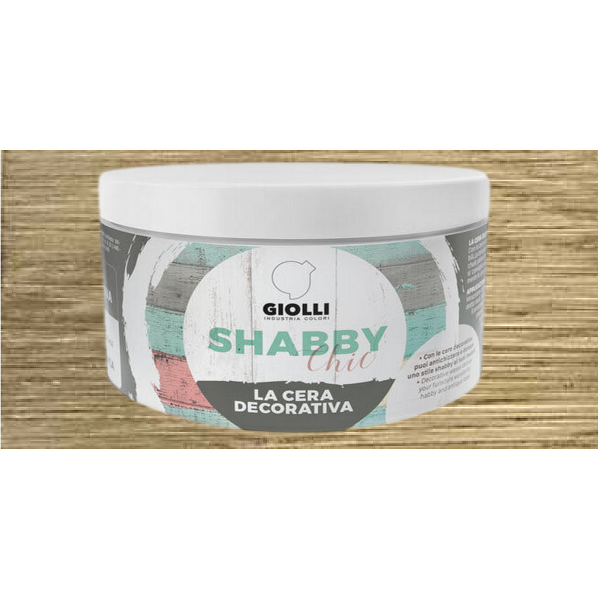 Giolli 030 Shabby Chic La Cera Decorativa Έγχρωμο Διακοσμητικό Κερί (Πάστα) Προστασίας ΧΡΥΣΟ ΕΝΤΟΝΟ (ORO RICCO)